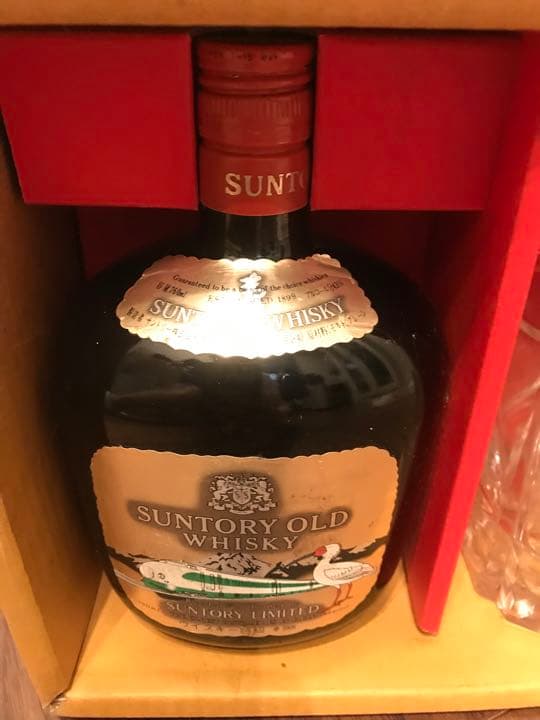 サントリーオールド特級　1982年上越新幹線記念　クリスタルアイスペール