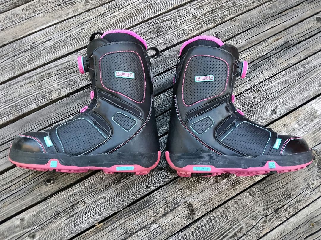 ジュニアスノーボード 3点セット SPOON 135 サロモン ブーツ 24.5