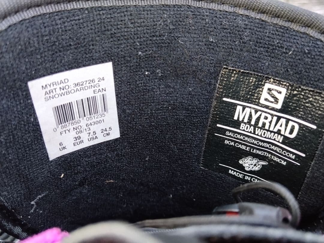 ジュニアスノーボード 3点セット SPOON 135 サロモン ブーツ 24.5