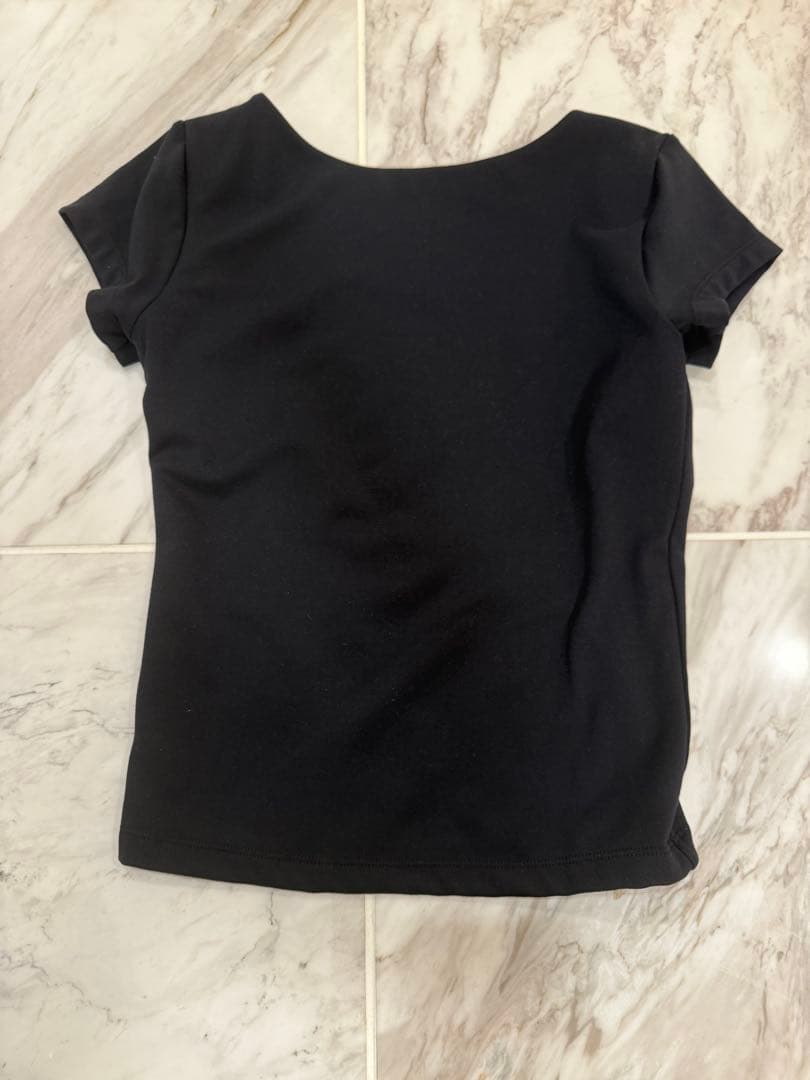 CSB FORM OPEN BACK TEE Mサイズ　ブラック