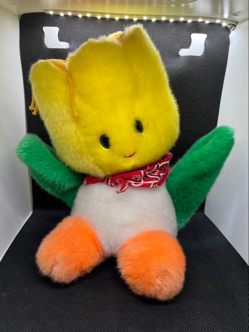 ハウステンボス　チューリーちゃん　チューリップ　ぬいぐるみ　オルゴール　レトロ