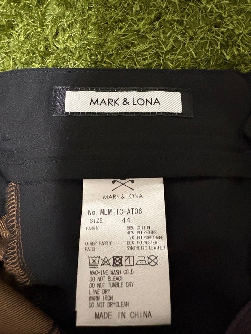 【美品】MARK&LONA スカルモノグラムパンツ