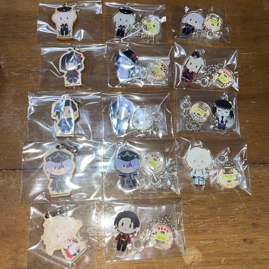 刀剣乱舞　御伴散歩ミニキーホルダー、木ーホルダー