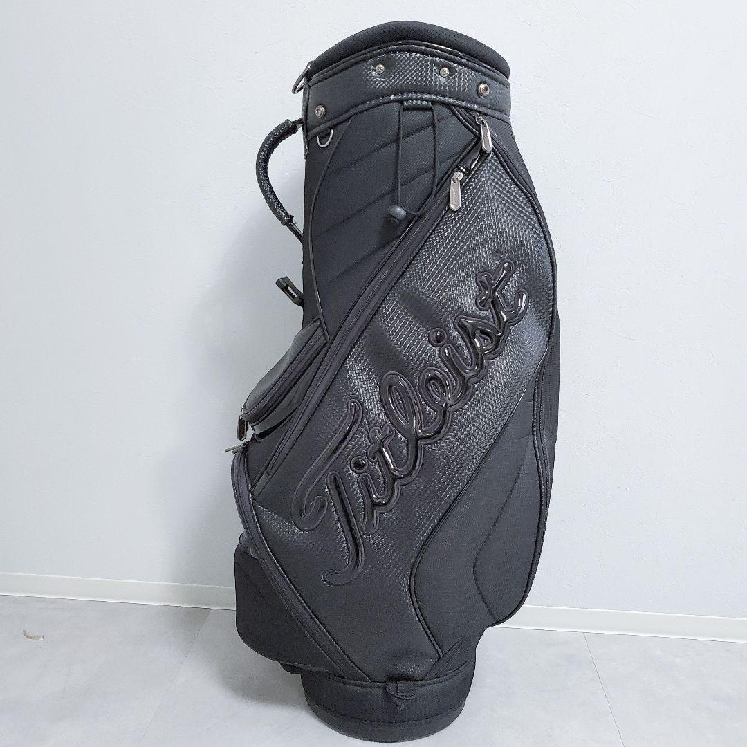 美品訳あり格安✨️タイトリスト　キャディバッグ　オールブラック