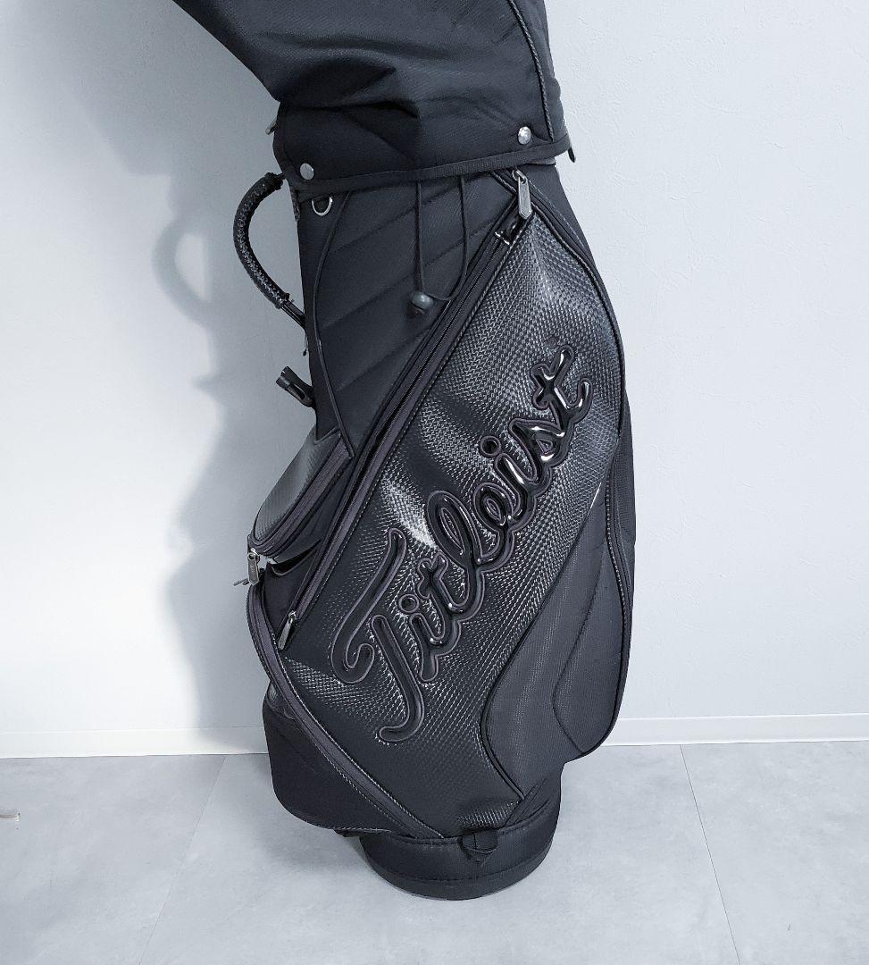 美品訳あり格安✨️タイトリスト　キャディバッグ　オールブラック