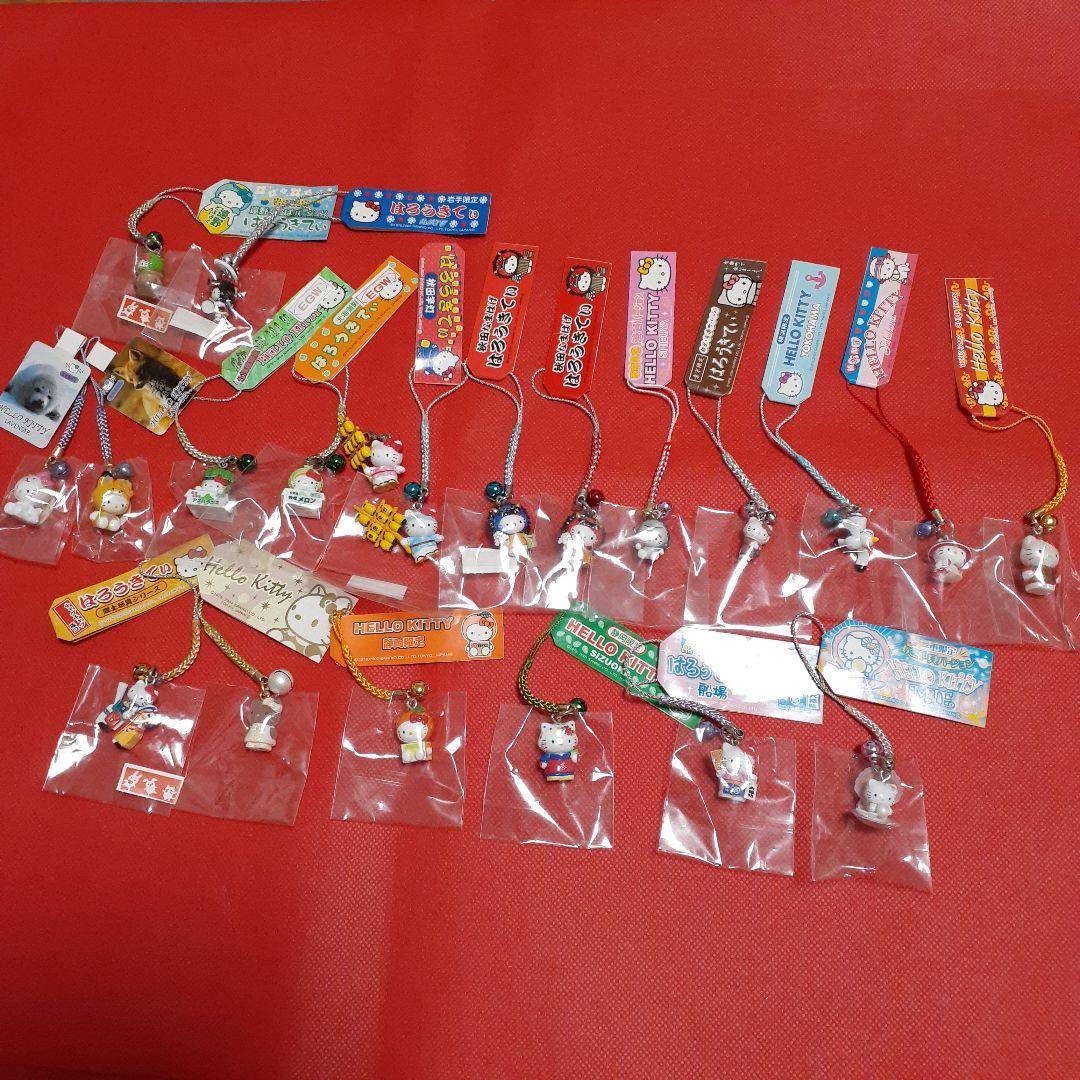 ハローキティ根付 レアラメ入りホワイドレスゴールド銀座有楽町バージョン含む20点