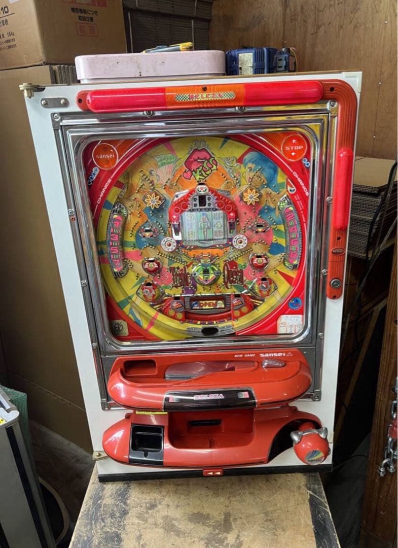 三星　トリプルクイーンC 本体　無加工　液晶難あり　レトロパチンコ