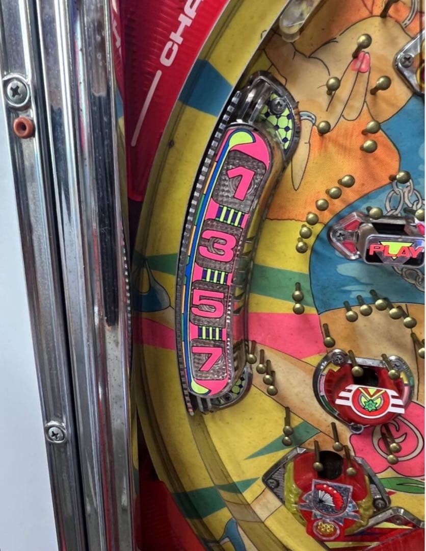 三星　トリプルクイーンC 本体　無加工　液晶難あり　レトロパチンコ