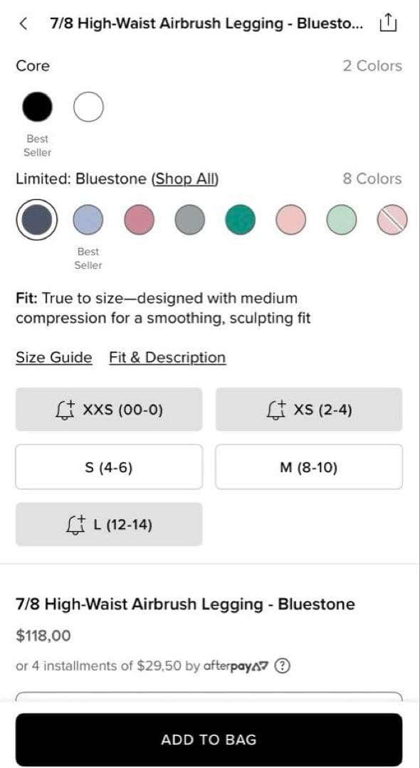 ヨガ・ピラティス alo yoga 7/8High-Waist Airbrush Legging