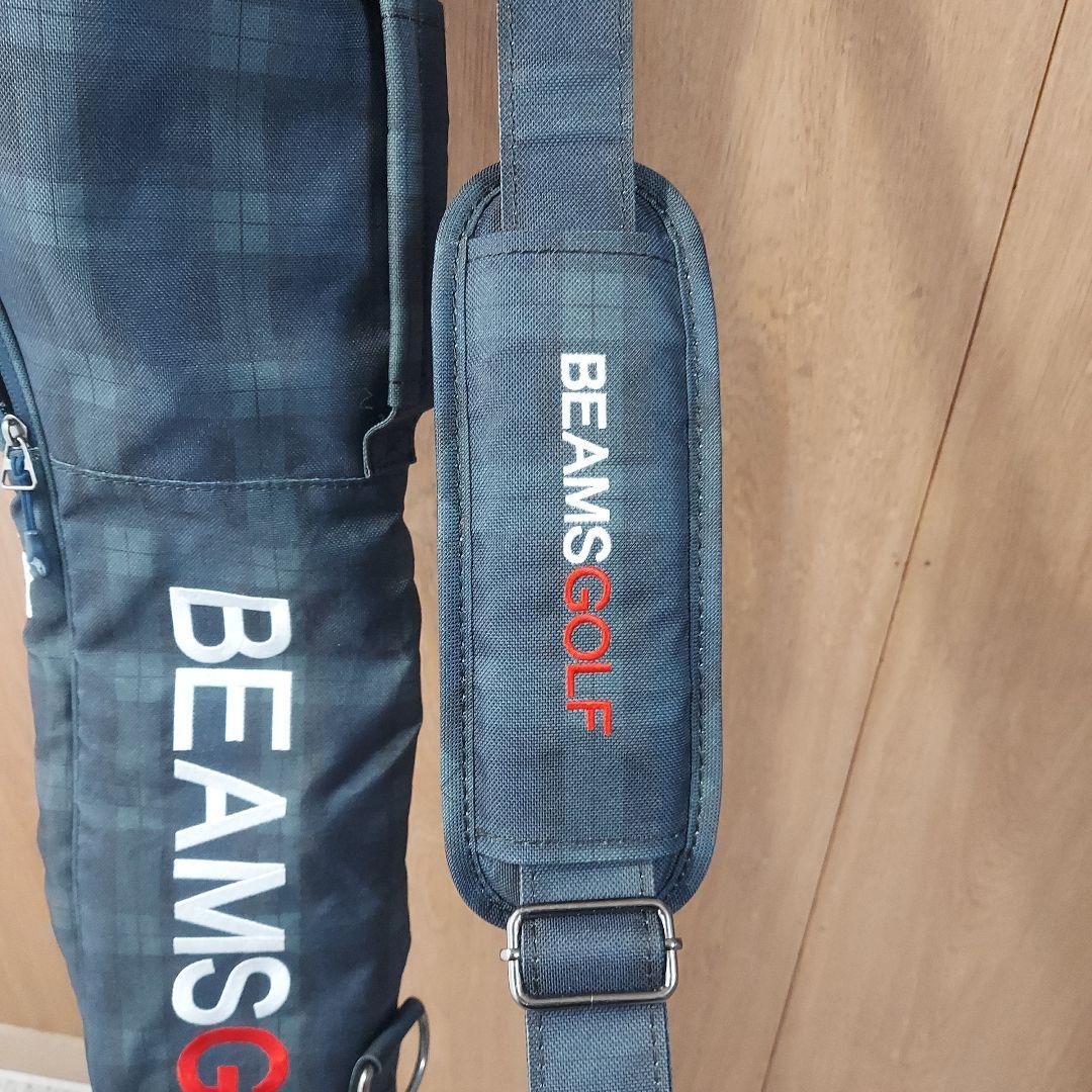 極美品〈BEAMS GOLF〉クラブケース ネイビー チェック柄