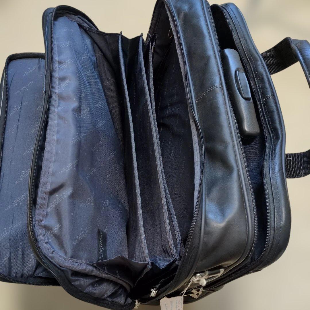 柔らかい高級本革3way自立キャリーオンバッグ　US LUGGAGE N.Y.