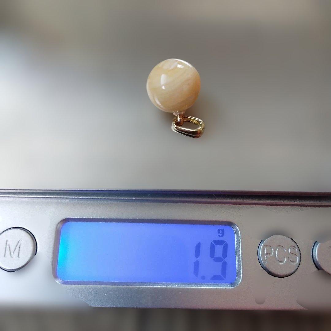 鯨歯　マッコウクジラ　牙玉ペンダントトップ　11.5㎜　10個　②