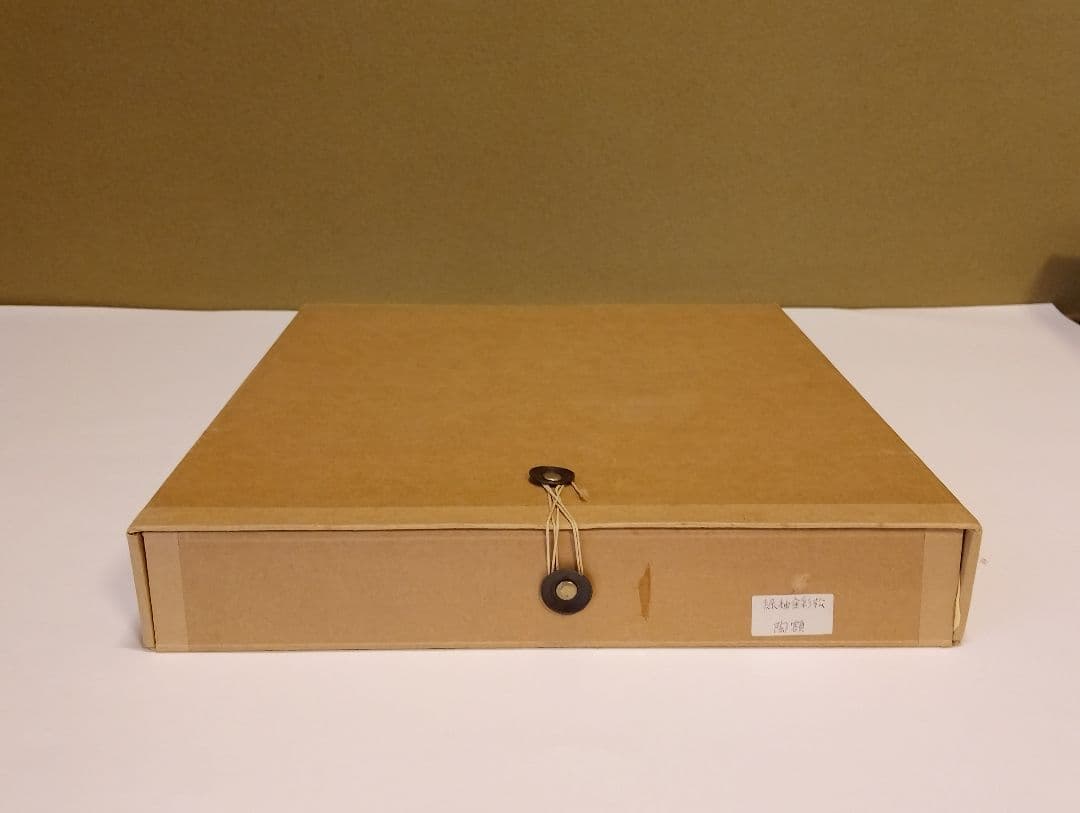 緑釉金彩松 陶額 陶板額装　和モダン 共箱・布付き