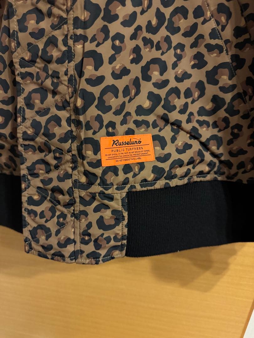 Russeluno ヒョウ柄 ボンバージャケット