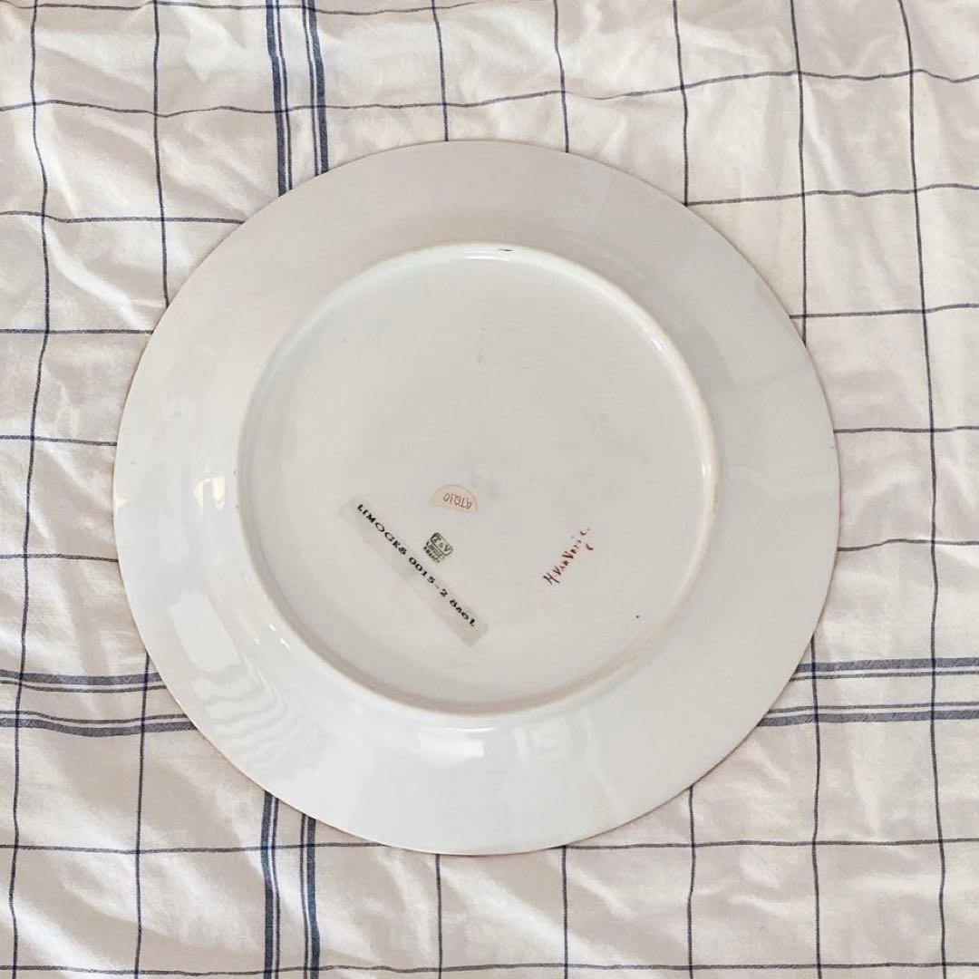 Limoges プレート　フランスアンティーク　セーブル陶器