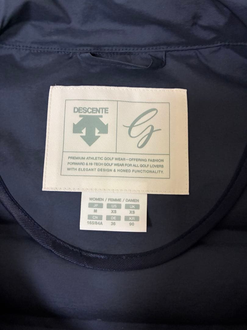 デサント　ゴルフ　レディース　ダウンロングベスト　ワンピース　Ⓜ️サイズ