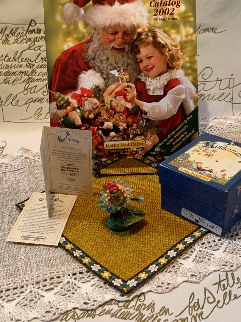 ドイツ製　木製人形　ケーテウォルファルト社の2001年度限定の妖精の赤ちゃん！