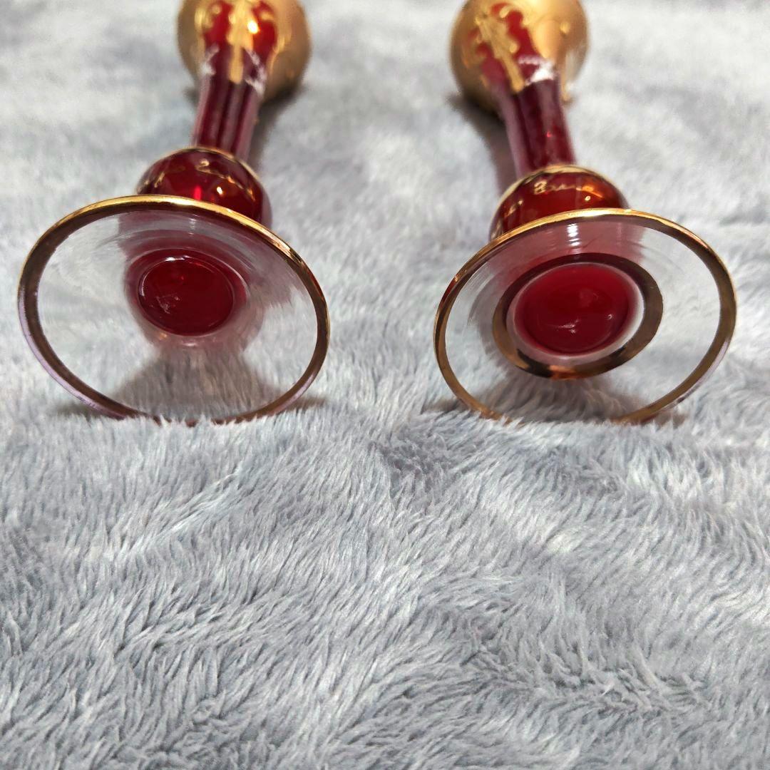 Murano ムラーノ　イタリア製 ベネチアンガラス ペア花瓶　置物　2個セット