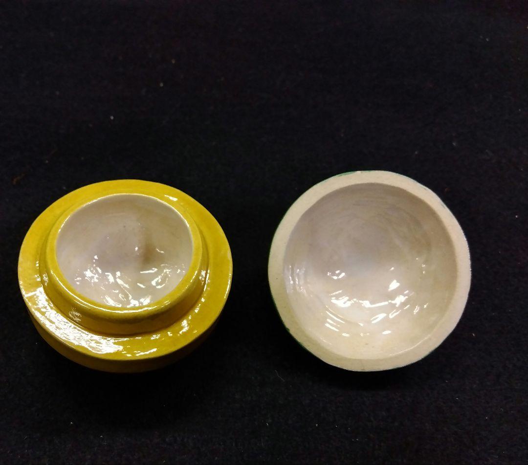 茶道具 香合 交趾 桜鯉 中村翠嵐 共箱 交趾焼 京焼 清水焼