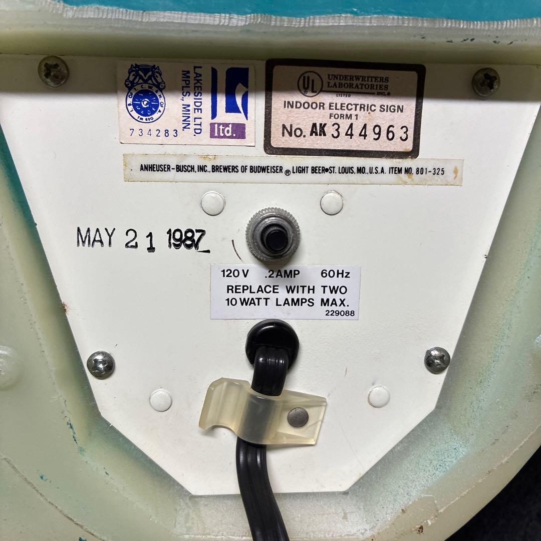 バドライト　スパッズマッケンジー　BUD LIGHT 看板　照明　バドワイザー
