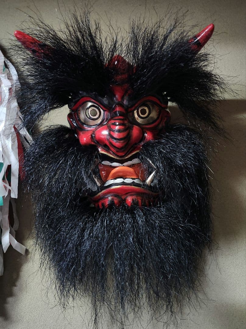 神楽面 日下義明昨　広島神楽　石見神楽　鬼面