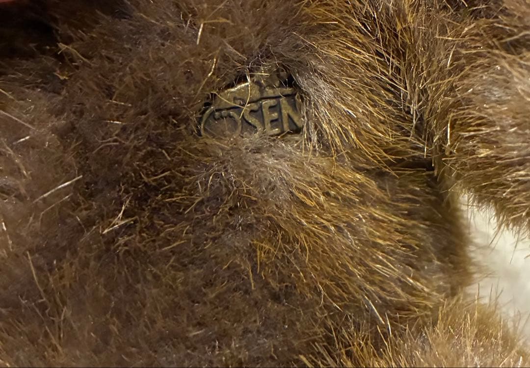 ケーセン クマ ぬいぐるみ　お座りベア　茶