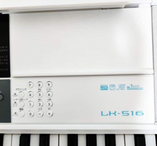 H　CASIO　カシオ　光ナビゲーションキーボード　LK-516　YK