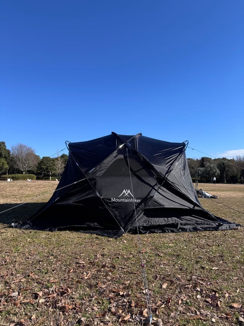 ！タイムセール！マウンテンハイカー シェルターテント 黒