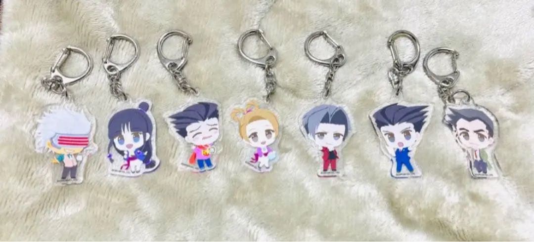 逆転裁判 ふわぽにシリーズ トレーディングアクリルキーホルダー Vol.1