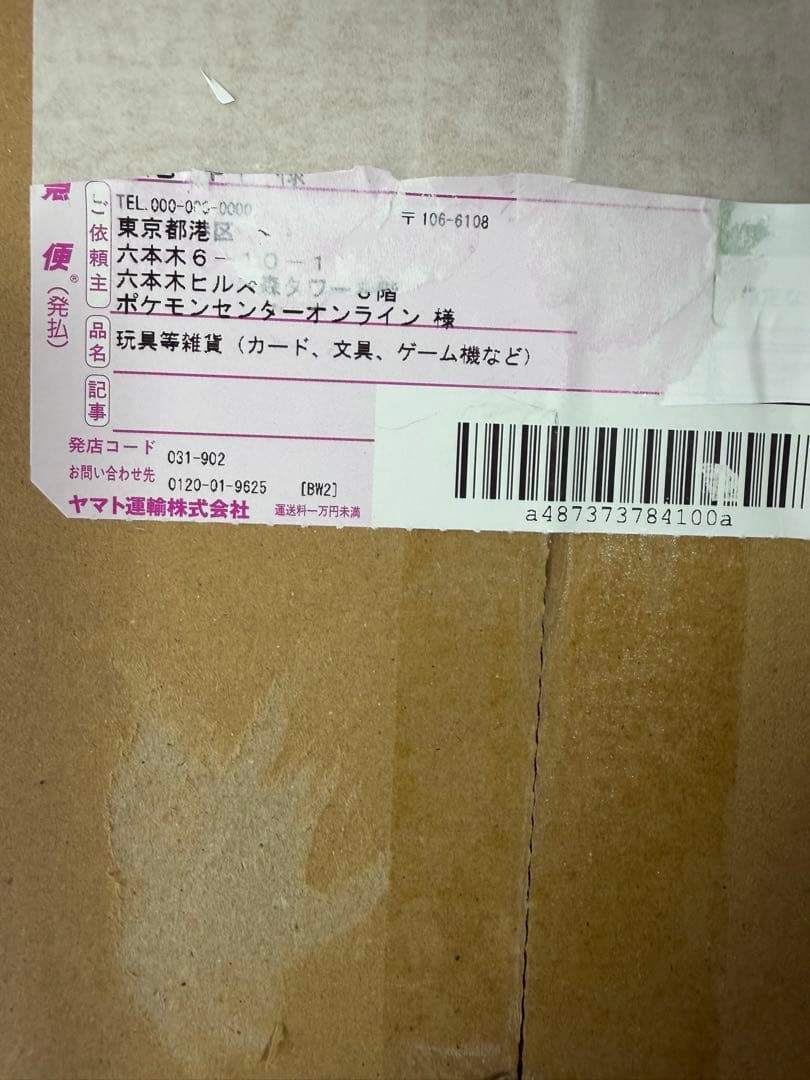 D*p様 新品未開封　ポケモンセンター　スペシャルBOXヒロシマ　シュリンク・納