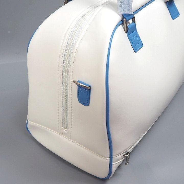 ☺︎　新品 オノフ ゴルフ ボストンバッグ シューズ収納ポケット付き 白/青