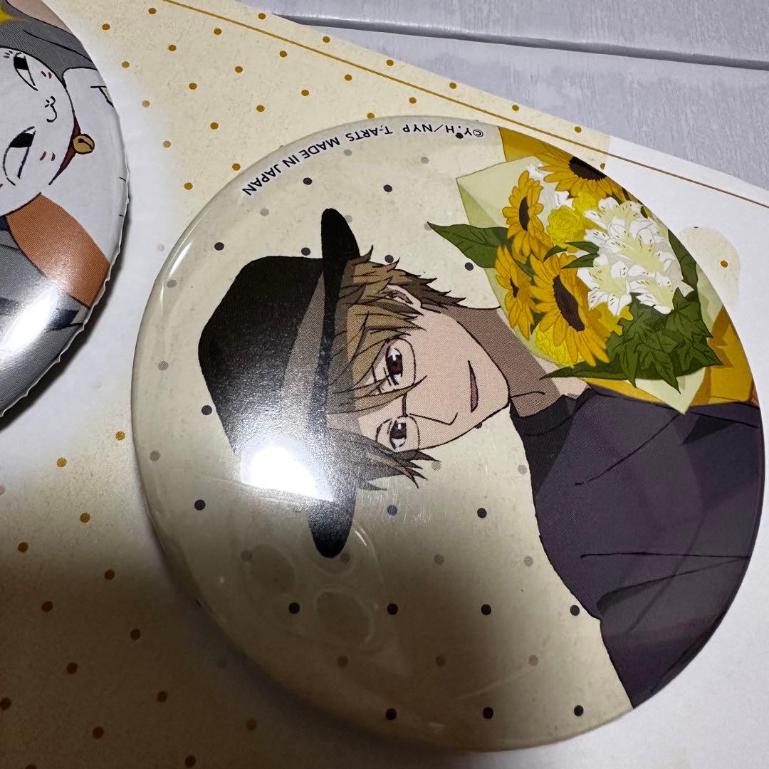 夏目友人帳　缶バッジ　夏目貴志　名取周一　ニャンコ先生　田沼要　誕生日