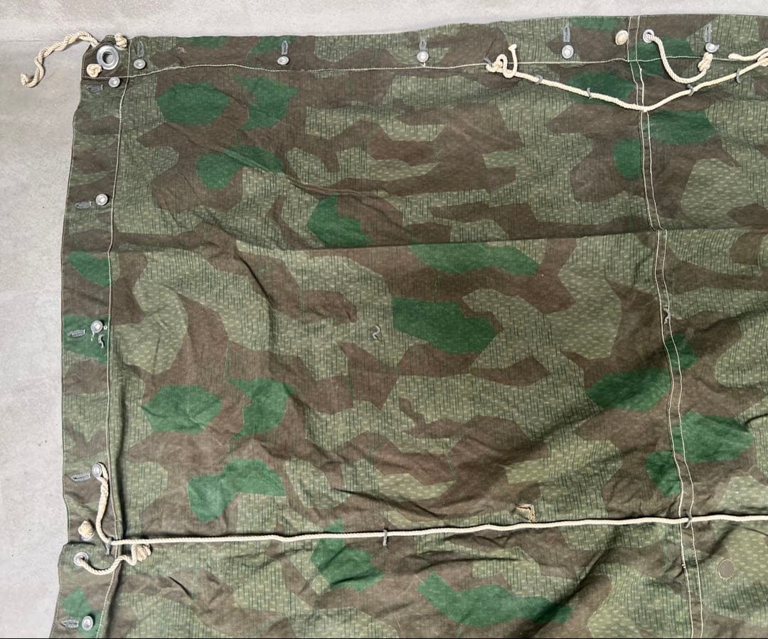 1940年製 スイス軍幕 スプリンターカモ ツェルトバーン ミリタリー テント