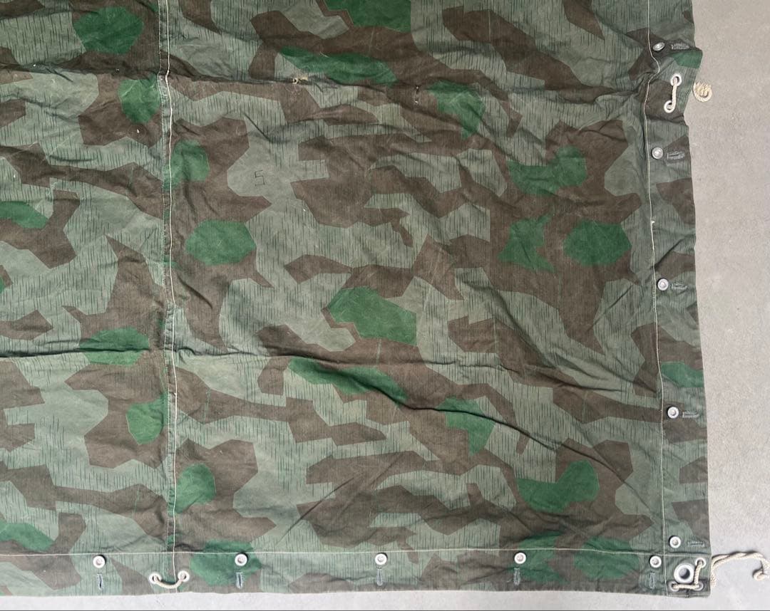1940年製 スイス軍幕 スプリンターカモ ツェルトバーン ミリタリー テント