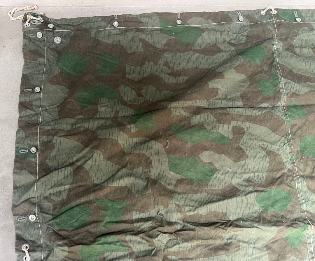 1940年製 スイス軍幕 スプリンターカモ ツェルトバーン ミリタリー テント