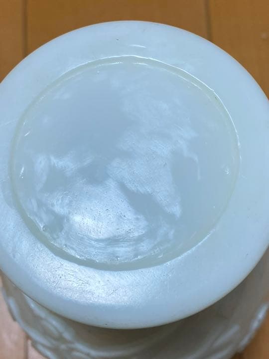 古いガラスの花瓶 中国清朝 乾隆硝子 骨董 唐物