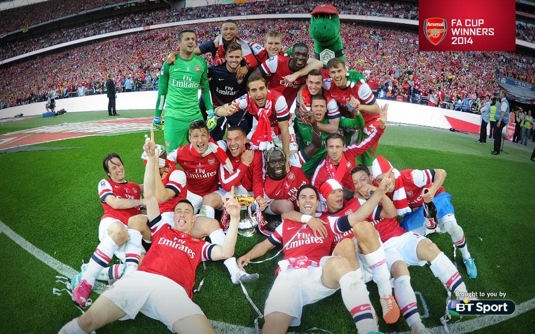 【送料無料】 Arsenal FA cup 2014 記念フレーム