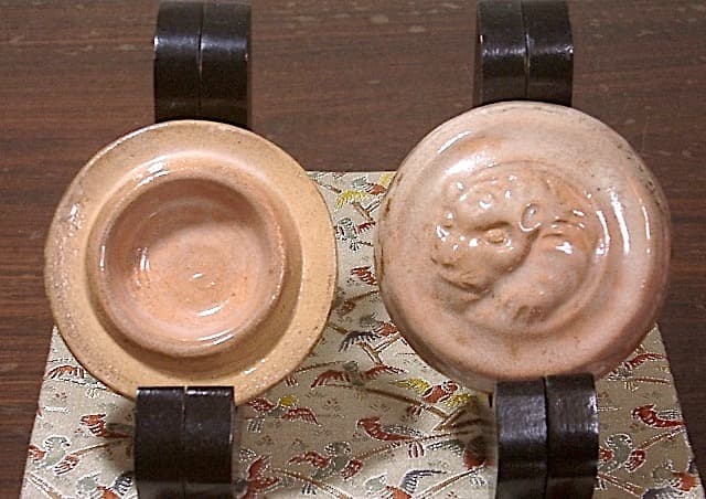 京焼・清水焼　黒田雲楽作　虎　香合　無傷　保護箱　保証。