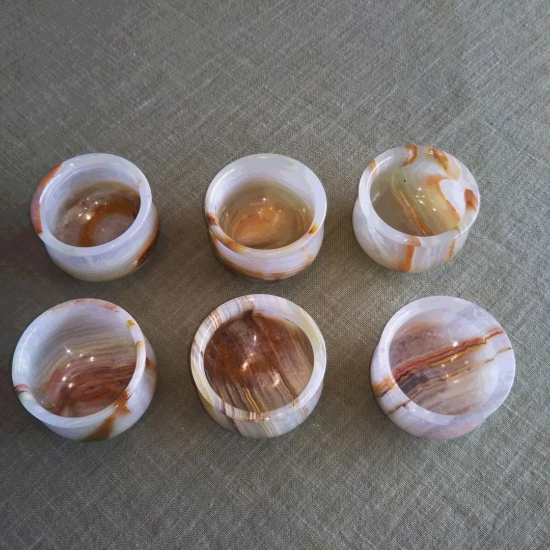 大理石ぐい呑み６点セット