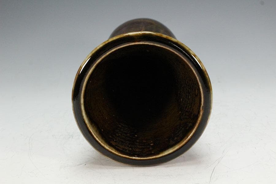 茶道具 高取焼 杵形 花入 銘 閑居 書付 表千家(K-YC555)