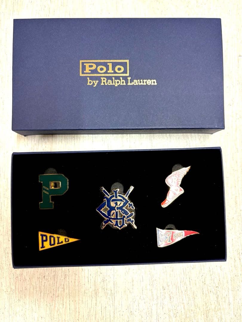 POLO RALPH LAUREN 3点セット　ピンバッジセット＋扇子+風呂敷
