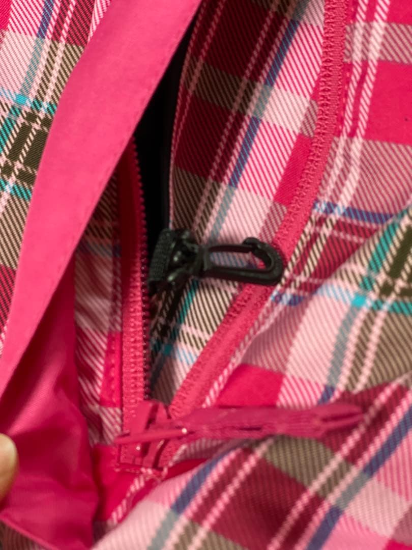 DESCENTE 11号 ピンク チェック スキーウェア