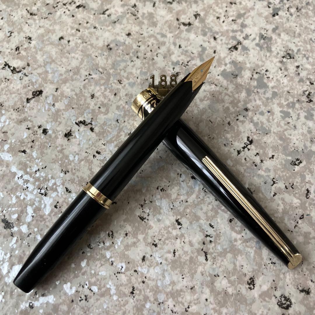#188 未使用品 万年筆 PLATINUM プラチナ ポケット ショート22k