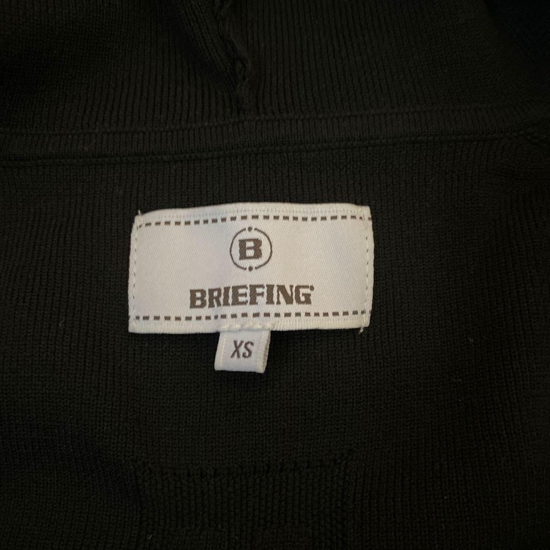 ブリーフィング　ニットパーカー　黒