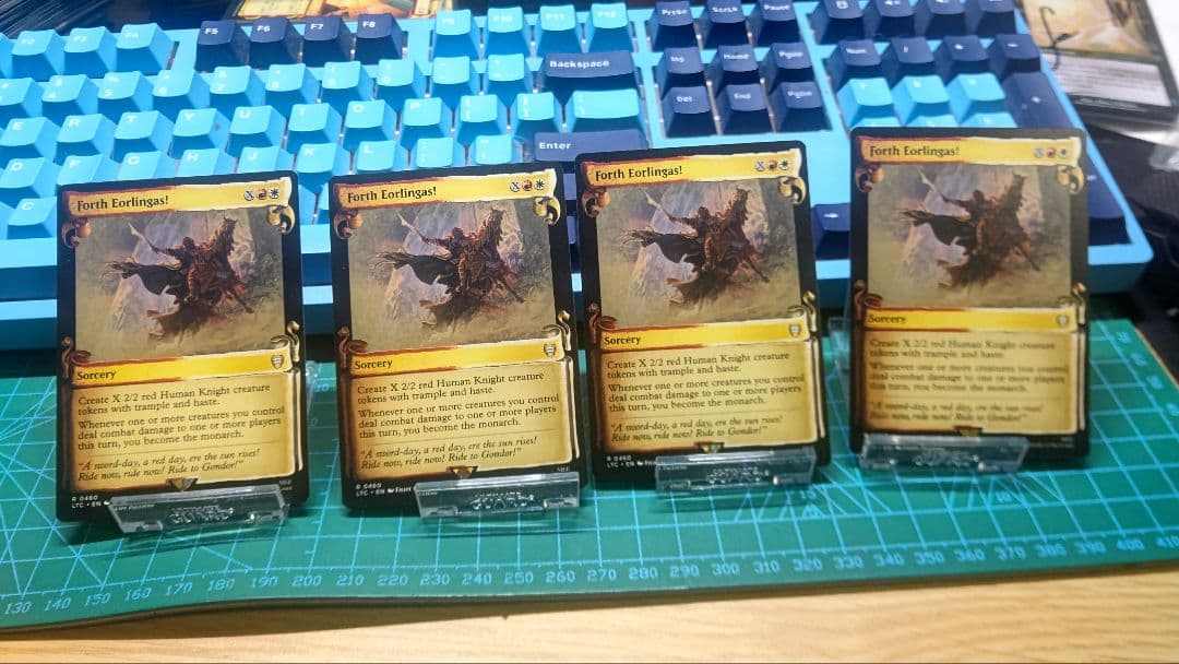 MTG 進め、エオルの家の子よ！ 英語版 巻物ショーケース 4枚セット ②