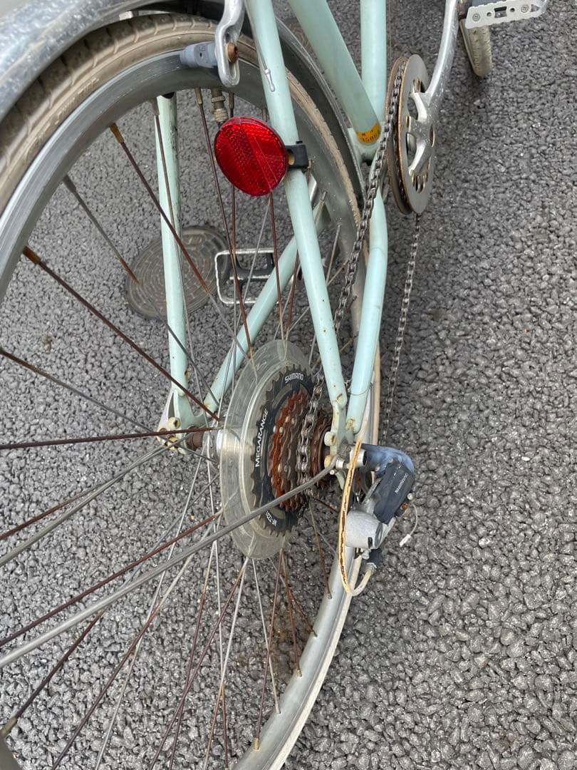 ■専用■廃盤モデル＆限定カラー■傷汚れ錆あり※変速つき／白タイヤ