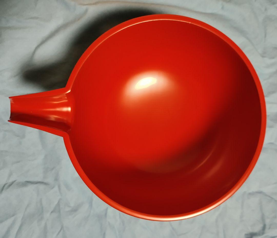 京都　平安象彦　5寸片口　洗朱