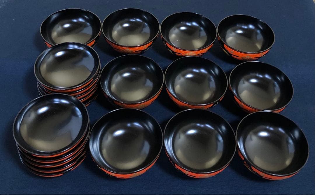 《R》正法寺蒔絵 煮物椀10客 木製漆器 漆匠春象 共布共箱 250916あ1