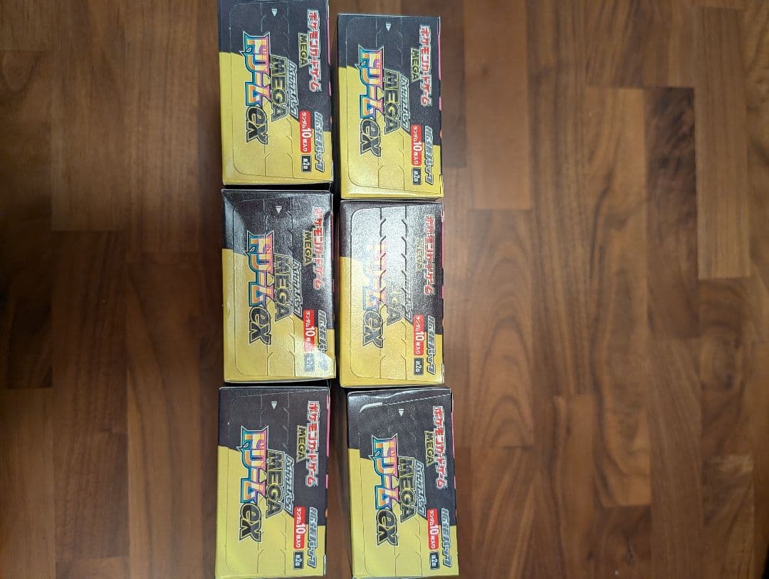 MEGAドリームex　6box　シュリンク無し　ぺりぺり有り