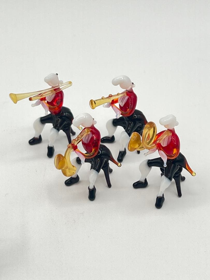 【オーケストラ　ディスプレイ　置物】ピアノコンチェルト　ガラス細工　台湾製　楽器